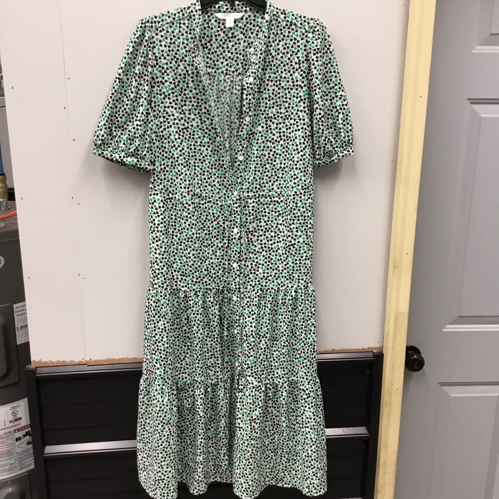 POPSUGAR Mint Green Floral Maxi Dress